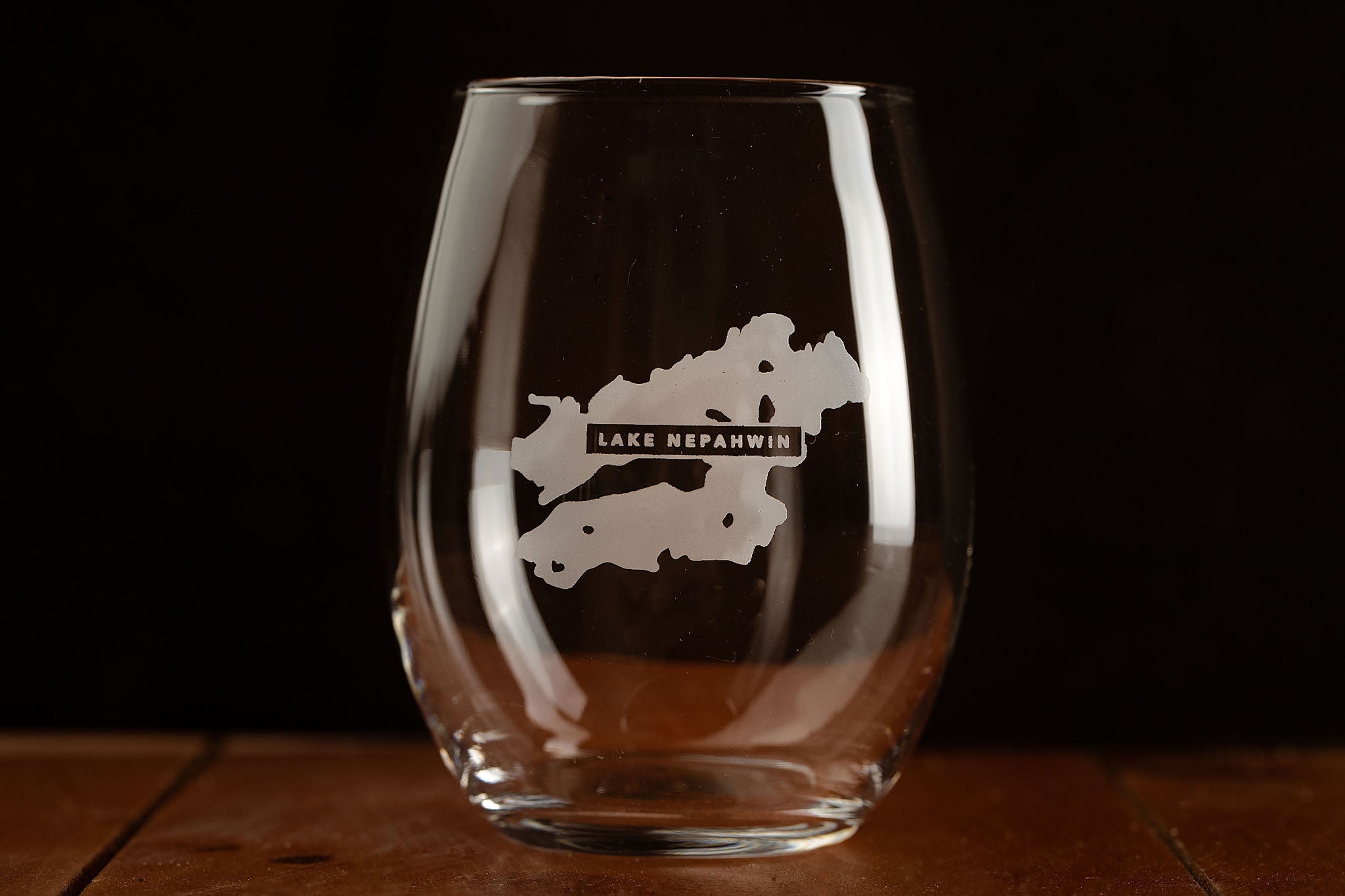 Stemless Wine Glasses - Lakes Collection - Lake Nepahwin